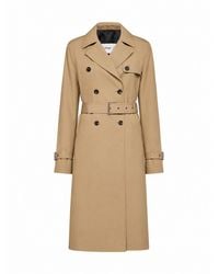 Fendi - Rope Cotton Gabardine Belted Midi Trench Coat - Lyst