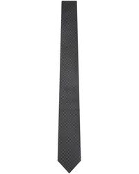 Giorgio Armani - Micro-Pattern Jacquard Silk Tie - Lyst