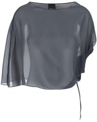 Le Plain - Semi-Transparent Tech Fabric Stole With Side Knot - Lyst