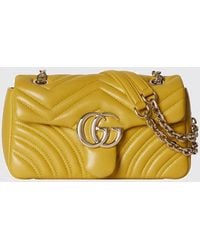 Gucci - Small Gg Marmont Chevron-Quilted Shoulder Bag - Lyst