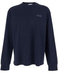 Givenchy - Long-Sleeved T-Shirt With Chest Logo Patch - Lyst