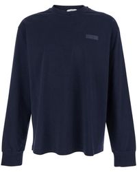 Givenchy - Long-Sleeved T-Shirt With Chest Logo Patch - Lyst