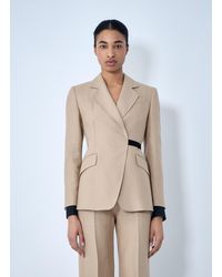 Max Mara - Textured Notch Lapel Blazer - Lyst