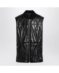 Moncler - Rick Owens Faux Leather Zip-Up Vest - Lyst