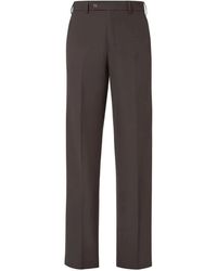 Fendi - Cigarette Wool Trousers Clothing - Lyst