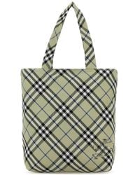 Burberry - Equestrian Knight Canvas Tote Bag - Lyst