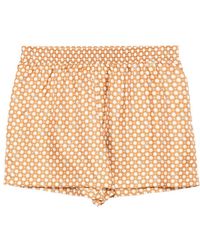 Celine - Printed Silk Pajama Shorts - Lyst
