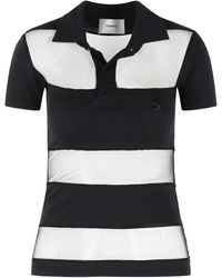 Coperni - 'Striped' Cotton Blend Polo Shirt - Lyst
