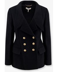 Chloé - Double-Breasted Virgin Wool Blend Blazer - Lyst