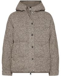 Brunello Cucinelli - Reversible Virgin Wool And Silk Down Jacket With Hood - Lyst