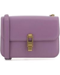 Saint Laurent - Leather Le Carre Shoulder Bag - Lyst