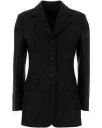 Jil Sander - Wool Blend Blazer - Lyst