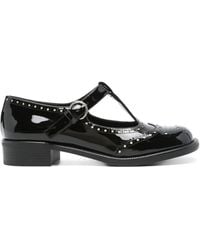 Miu Miu - Black Leather Oxfords And Derby - Lyst