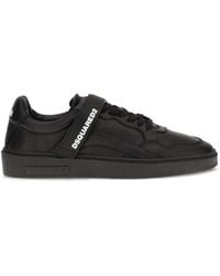 DSquared² - Leather Strap Sneakers - Lyst