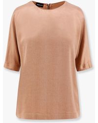 Giorgio Armani - Eco-Viscose And Cupro Top - Lyst