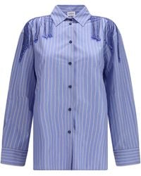 ANDAMANE - Miley Fringed Oversized Shirt - Lyst