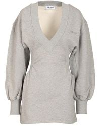 The Attico - American Fleece Mini Dress - Lyst