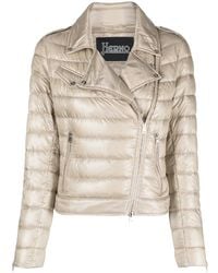 Herno - Quilted Zip-Up Jacket - Lyst