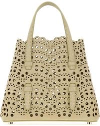 Alaïa - Sage Nubuck Mina 20 Handbag - Lyst
