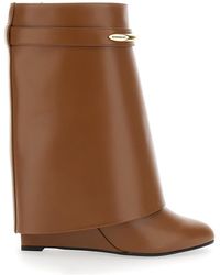 Givenchy - Wedge Ankle Boots Leather Calfskin - Lyst