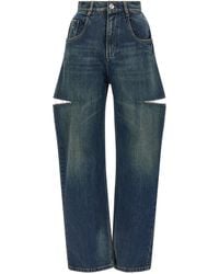 Maison Margiela - Cut-Out Jeans - Lyst