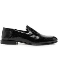 Givenchy - Leather Loafers With Logo Plaque - Lyst
