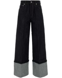 Givenchy - Denim Wide-leg Jeans - Lyst