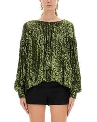 Rabanne - Sequin Blouse - Lyst