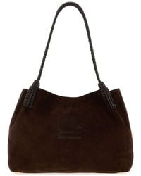 Etro - Sark Suede Medium Libra Shopping Bag - Lyst