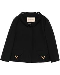 Valentino - Vgold Crepe Couture Jacket - Lyst