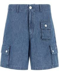 Givenchy - Denim Bermuda Shorts - Lyst
