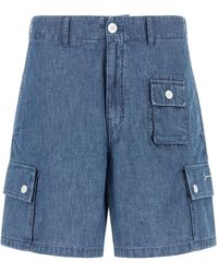 Givenchy - Denim Bermuda Shorts - Lyst