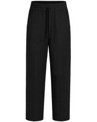 Ami Paris - Wool Trousers With An Elasticated Waist - Lyst