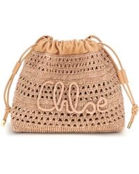 Chloé - Shoulder Bag Raffia - Lyst