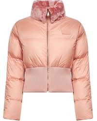 Fendi - Technical Fabric And Shearling Down Jacket - Lyst
