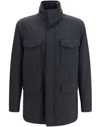 Brioni - Performa Wool Blend Sahariana Jacket - Lyst