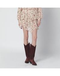 Isabel Marant - Lolita Mini Skirt With Floral Print - Lyst