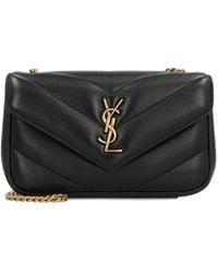 Saint Laurent - Loulou Mini Leather Bag - Lyst