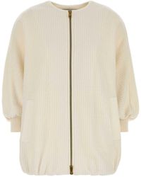 Max Mara - Ivory Wool Blend Cirino Jacket - Lyst
