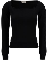 McQueen - Top With Square Neckline - Lyst