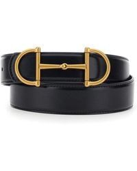 Gucci - Reversible Belt With Horsebit On The Front - Lyst