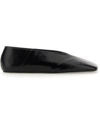 Jil Sander - Leather Ballet Flats - Lyst