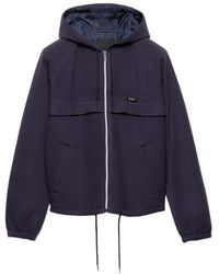 Prada - Zipped Hooded Jacket - Lyst