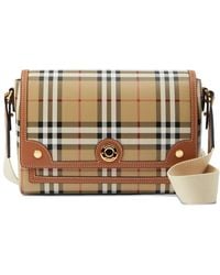 Burberry - Checked Crossbody Bag - Lyst