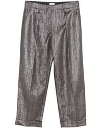 Brunello Cucinelli - Wool Blend Trousers - Lyst