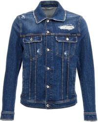 Dolce & Gabbana - Stretch Denim Jacket - Lyst