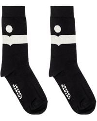 Isabel Marant - Nesson Mid-Length Socks With Logo - Lyst