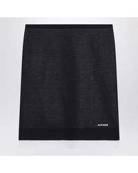 Miu Miu - Skirt With Double Layer - Lyst