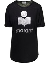 Isabel Marant - 'Koldi' Crewneck T-Shirt With Contrasting Logo - Lyst