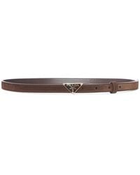 Prada - Suede Belt - Lyst